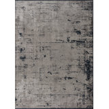 Rapture Gray/Black Abstract Luxury Area Rug