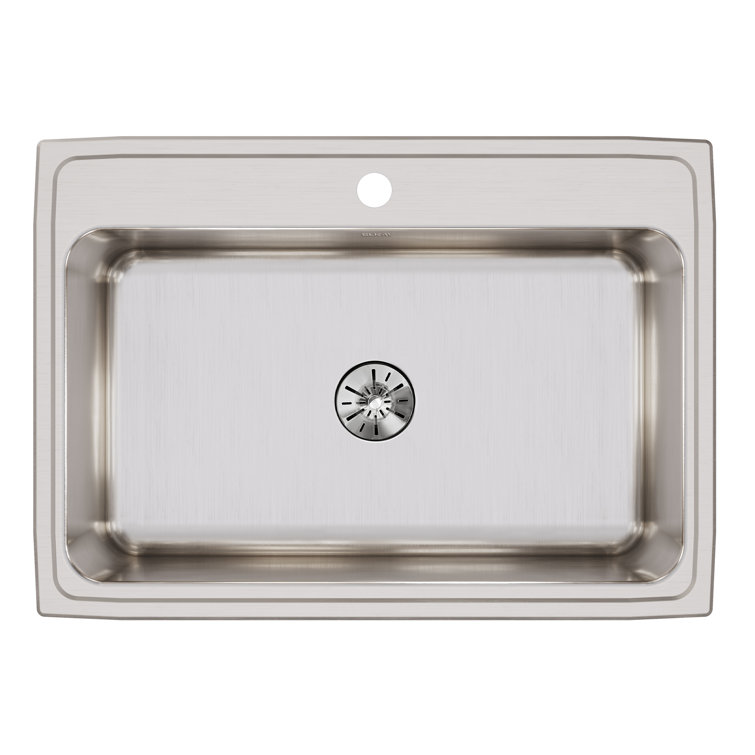 Lustertone 31" L x 22" W Drop-In Kitchen Sink with Drain Assembly