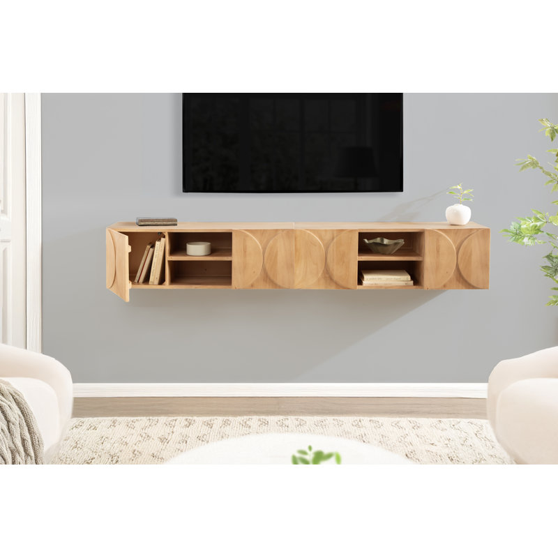 Townsend Floating Media Cabinet with Storage