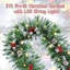 2cm Lighted Faux Pine Garland with Lights