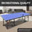 8Ft Mid-Size Table Tennis Table Foldable & Portable Ping Pong Table Set For Indoor Games With Net, 2 Table Tennis Paddles And 3 Balls