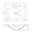 Whitfield 515 mm Freestanding Single Vanity with Integrated Glass Basin