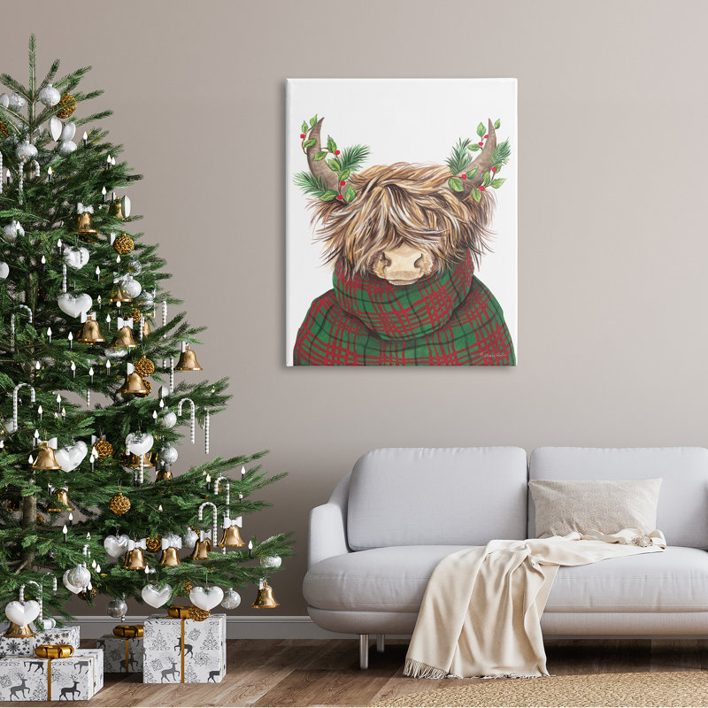 Art mural sur toile de Noël, Toile tendue, H 48 po x l 36 po