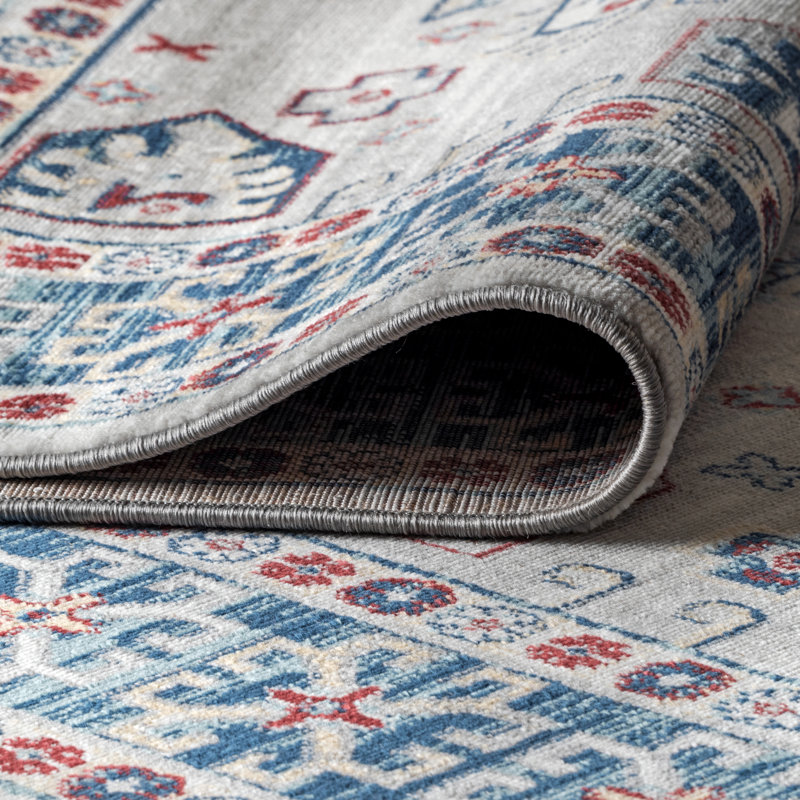 Tapis bleu / gris clair Blough, Rectangle 4pi x 6 pi