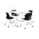 Dailey-" Lola Set 42" L Square Breakroom Table and Chair Set