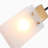 2 - Light Dimmable Modern Black/Brass Frosted Glass Shade Wall Sconce