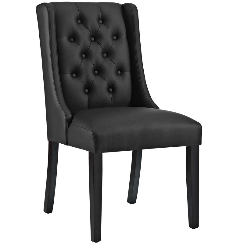 Chaise rembourrée Baronet, 4, Noir