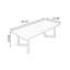 Bureau rectangulaire brun en bois massif-844613861