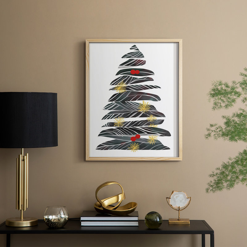 Reproduction encadrée - bois massif, Naturel, H 15 po x l 12 po