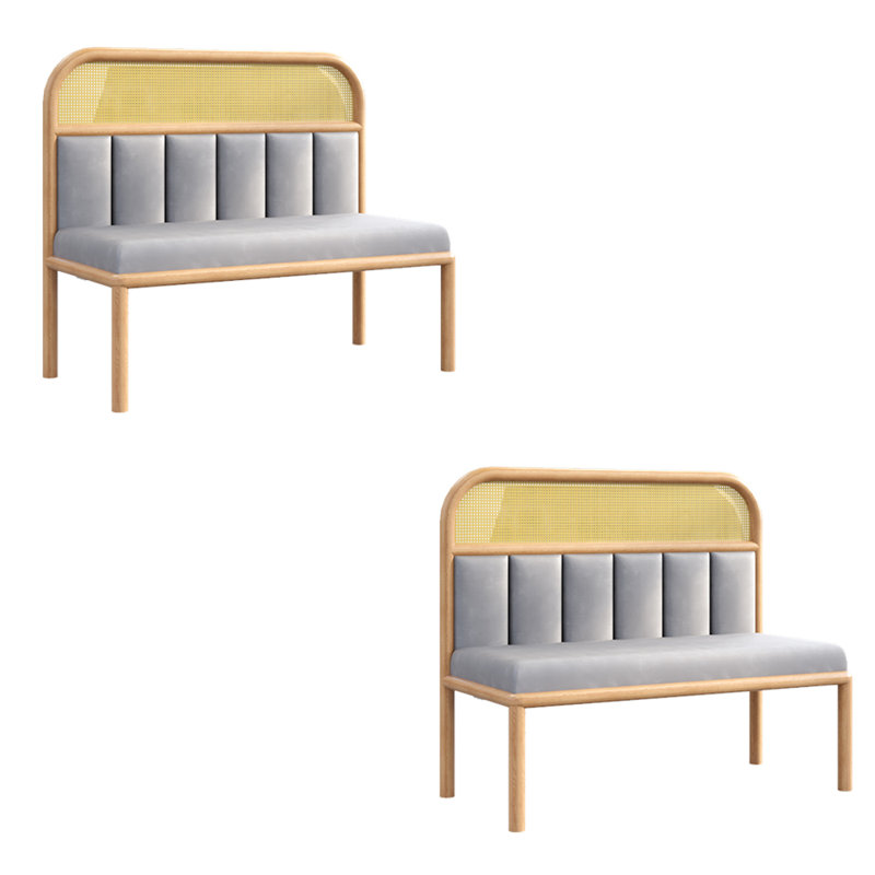 Banc de restaurant léger et luxueux, Gris