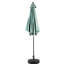 Parasol d'extérieur kaki 9 pi Verada - et parasol stable. Fonctionnement de la manivelle à bouton-poussoir. Pour la cour, la piscine, la terrasse. 100% stable auvent kaki. Système d'ouverture / fermeture pratique. Terrasse, piscine.-121533849