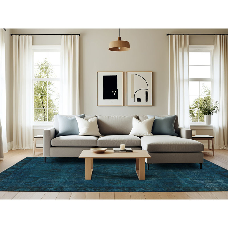Tapis abstrait moderne 2448, Rectangle 6 pi x 9 pi