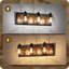 Grand luminaire de salle de bain à 3 lumières à intensité variable 23,2 po Farmhouse-991202370
