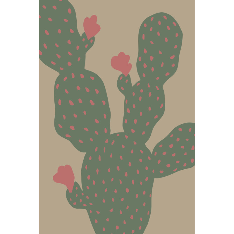 Studio - Cactus vert II, H 48 po x l 32 po