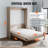 Murphy Bed Kit Full Size Vertical Deluxe DIY Wall Bed Hardware Folding