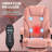 Pink Massage Office Chair, With Foot Rest, Executive Office Chair, With 6 Vibration Point And Heat, Reclining Computer Chair, Swivel Desk Chair, Adjustable Height