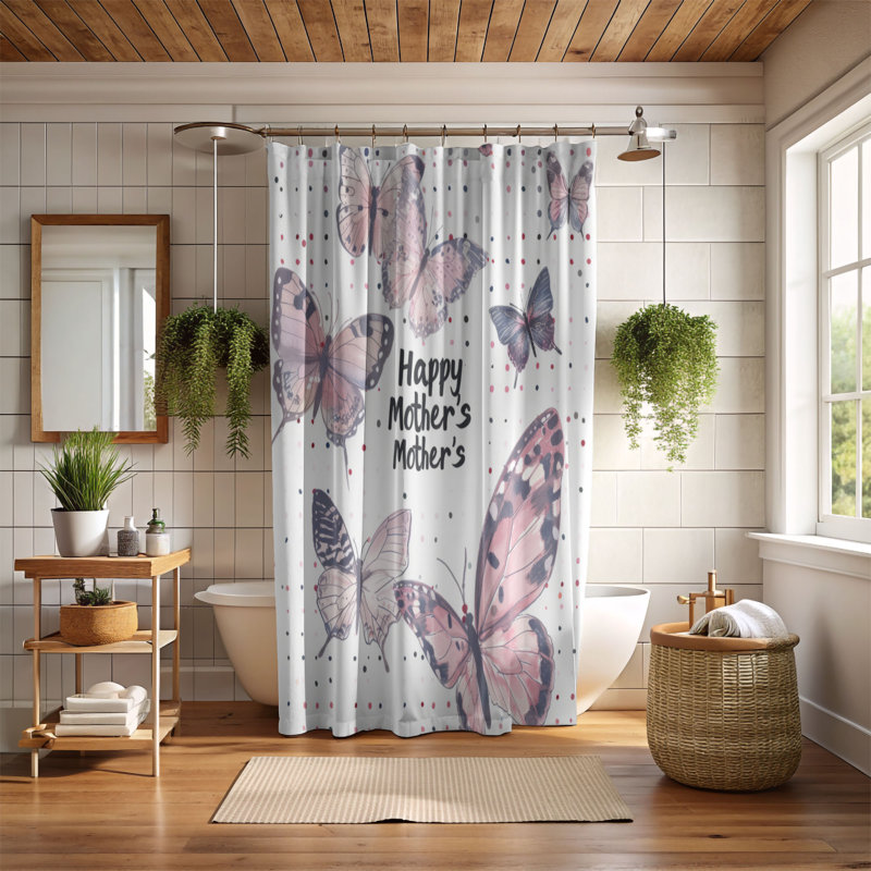 Rideau de douche Honoring Mom - Premium, H 74 po x l 71 po