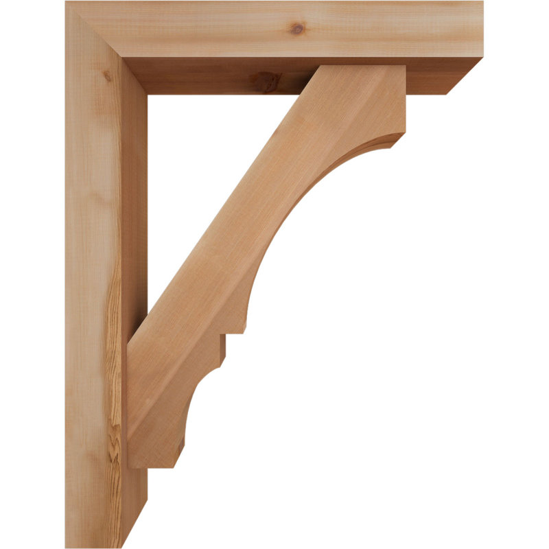 Support de bloc Balboa avec entretoise décalée, 34 x 26, Cèdre rouge occidental de l 5 1/2 po (lisse)