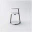 Petite table d'appoint ronde à 3 niveaux - blanche et noire avec structure en métal robuste-767205789