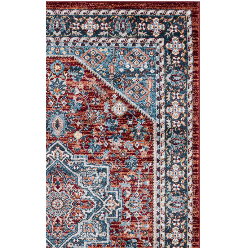 Bayside Performance Machine Washable Oriental Rug, Rectangle 5'3" x 7'6"