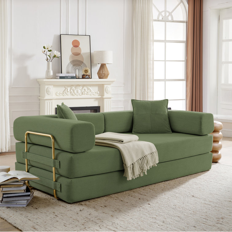 Convertible Sleeper Sofa, Foldable Floor Couch No Assembly