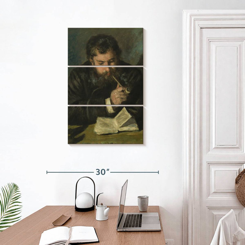 Portrait de Leisha Monet par Renoir, H 32 po x l 20 po