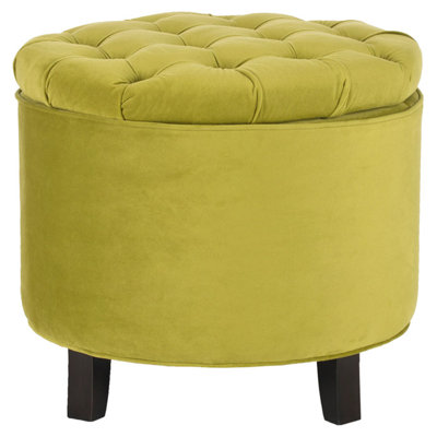 Velvet Ottoman