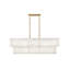 Lustre rectangulaire à 8 lumières Simone