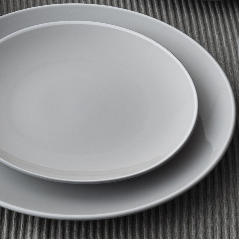 Noritake ColorTrio Coupe 16-Piece Dinnerware Set, Service for 4, Slate