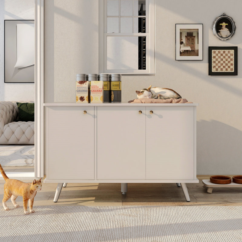 Lit pour animaux Doryce, Blanc
