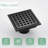 4.33'' Square Grid Shower Drain With Flange-88742743