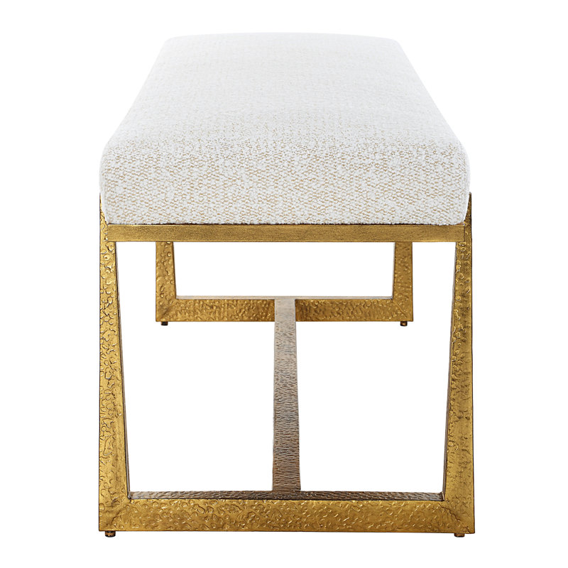 Uttermost Midas Antique Gold Bench