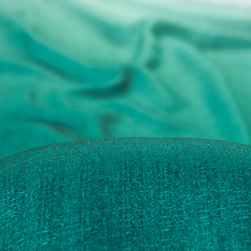 Carolie Ombre Semi-Sheer Rod Pocket Curtains, Teal, 52" W x 84" L