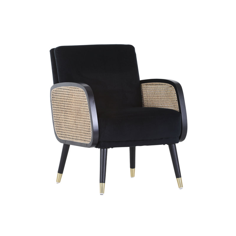 Abi Upholstered Armchair, Black, Black, Black