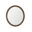 Miroir mural rond rond, cadre perlé doré rétro, pour le salon / la chambre à coucher / la salle de bain