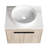 Modern Bathroom Vanity With Ceramic Basin And Soft Close Door, Wall Mounted For A Sleek Look.