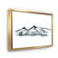 «Minimalistic Winter Mountains and Fir Forest I - Floater Frame», art textuel sur toile-59850819-59850820