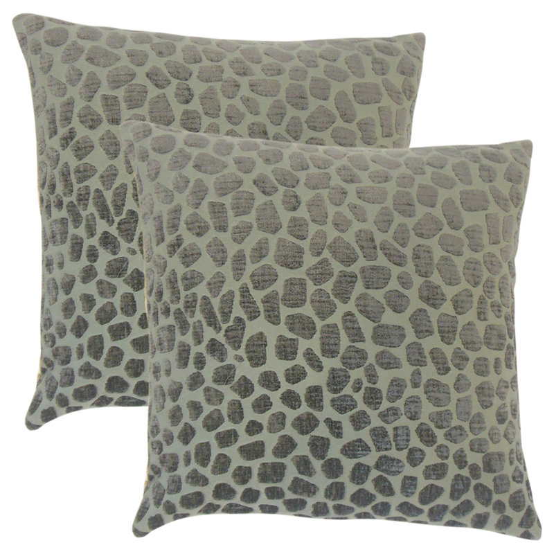 Coussin décoratif géométrique, Cinabre