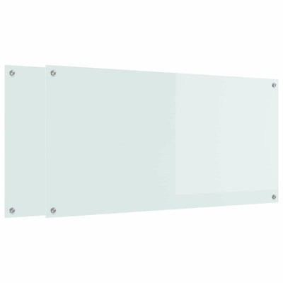 Vidaxl Kitchen Backsplash 2 Pcs Tempered Glass