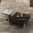 Square microcrystalline stone coffee table