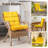 Patio High Back Chair Cushions Set Of 2 - Outdoor Dining Chair Pads,waterproof Replacement Seat Pad,for Rocking And Lounge Chairs,indoor & Outdoor Furniture Cushions,with Non-slip Belt-1289216011