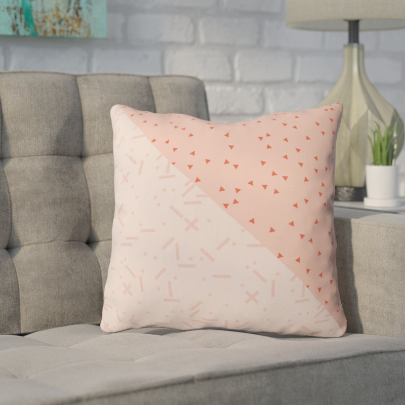 Coussin intérieur / extérieur Mareike Boehmer Orange, 18 po x 18 po