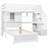Loft Bed With Built-In Desk And Staircase-1245153481