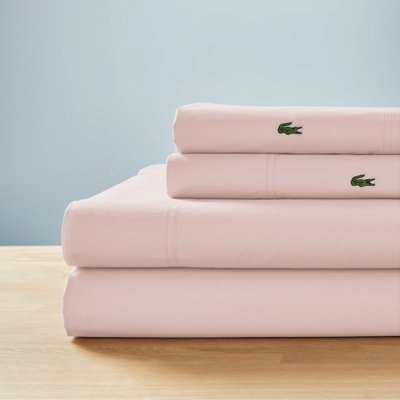 Lacoste Center Line Lightweight Cotton Percale Sheet Set