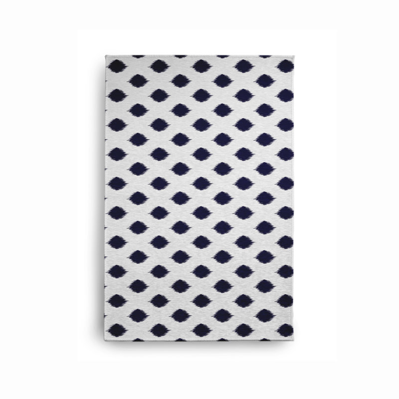 Lachine Chenille Polka Dots Indoor Rug, Rectangle 3' x 5'