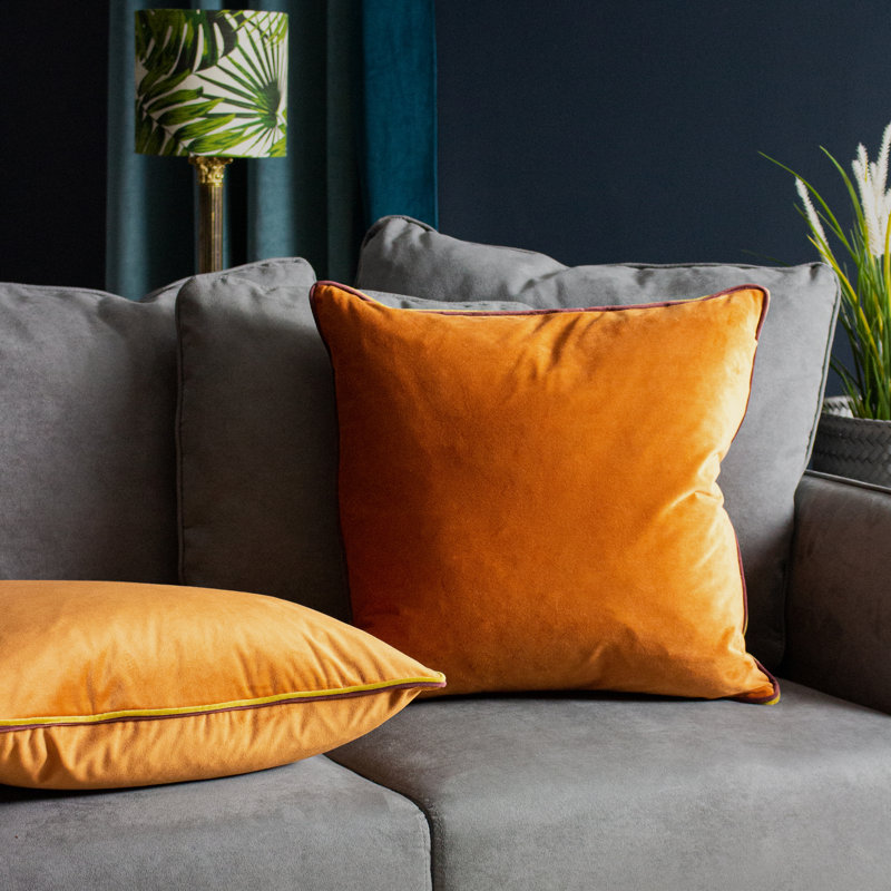 Square Cushion, Pumpkin