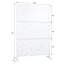 Écrans d'intimité l 76 po H48 po - Métal pour patio, patio autoportant blanc-124987771