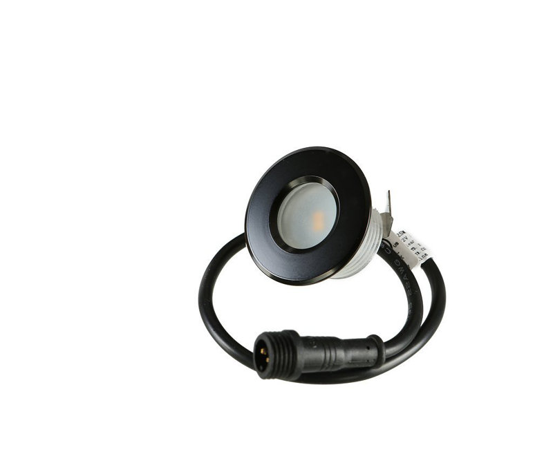 Luminaire d'extérieur encastré, Noir