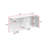 Bathroom Storage Cabinet With Four Glass Door And Light-514543217
