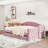 Upholstered Daybed with Trundle and USB-1924860584